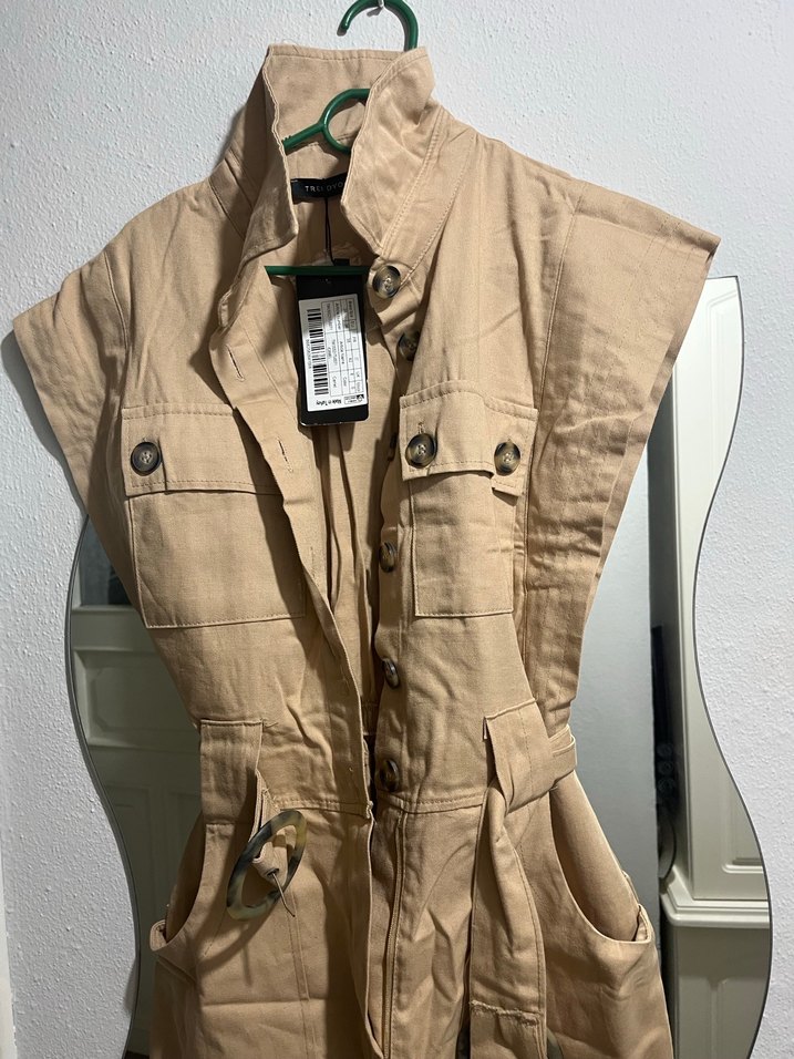 Bej Kemerli Kadın Uzun Tulum - Görsel 2