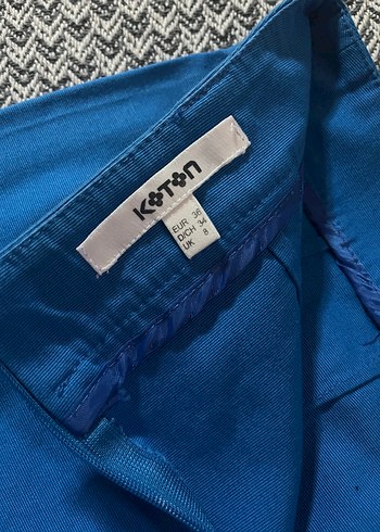 Mavi Kadın Midi Kemerli Etek - Görsel 2