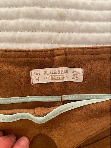 m Beden Pull&Bear süet mini etek yeni ihtiyaç fazlası