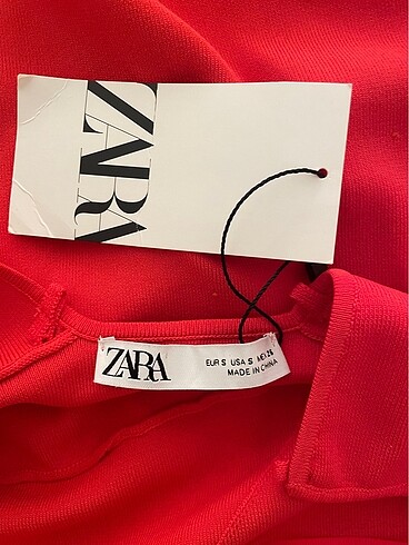 s Beden kırmızı Renk Zara kadın triko elbise