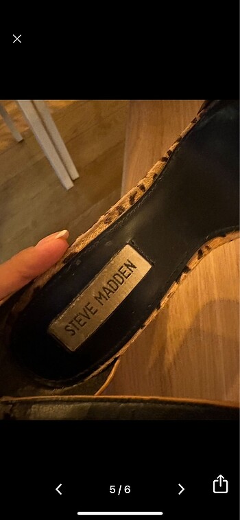 38 Beden Steve Madden marka gerçek tay tüyü. Ayakkabı