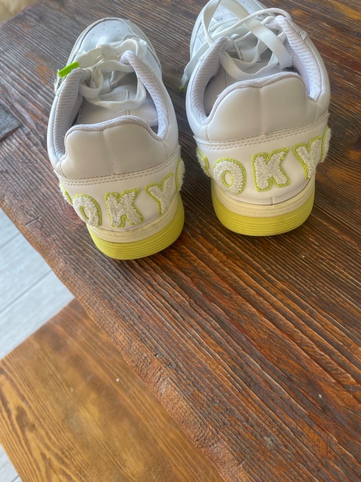 Beyaz Bağcıklı Kadın Spor Ayakkabı - Görsel 2