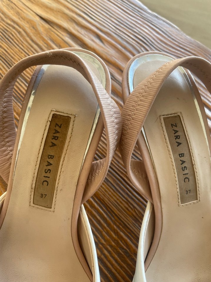 Beyaz Stiletto Topuklu Kadın Klasik Ayakkabı - Görsel 5