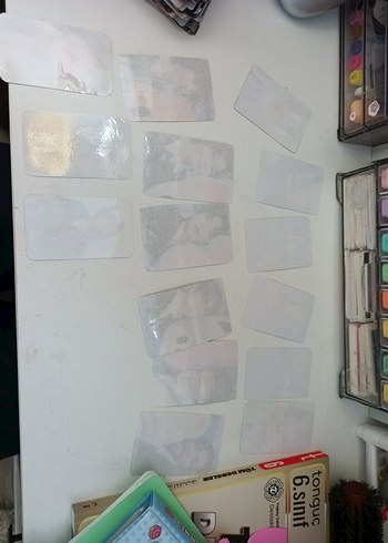 kpop photocard Fotoğraf laminasyon kaplamalı parlak - Görsel 4