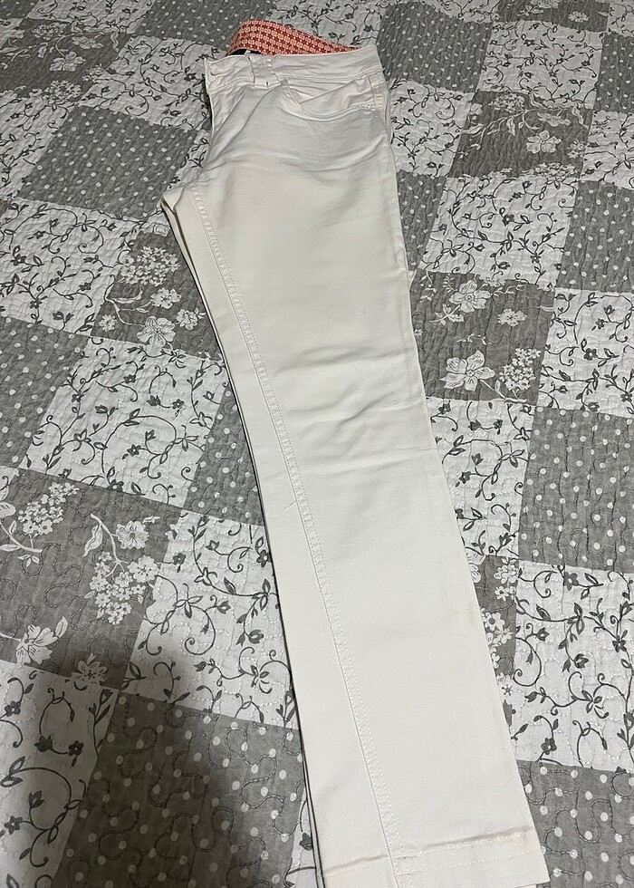 Kadın beyaz pantolon - Görsel 3