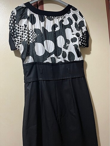 Siyah kalem elbise - Görsel 6