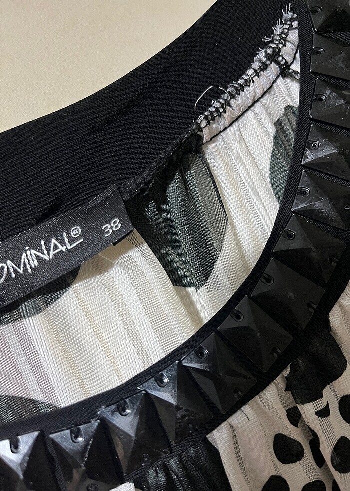 Siyah kalem elbise - Görsel 5