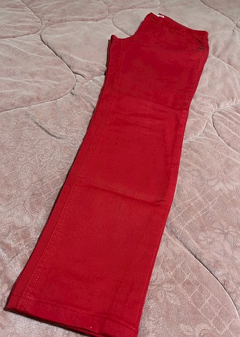 Kadın Kırmızı Pantolon - Görsel 3