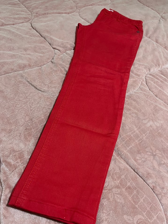 Kadın Kırmızı Pantolon - Görsel 3