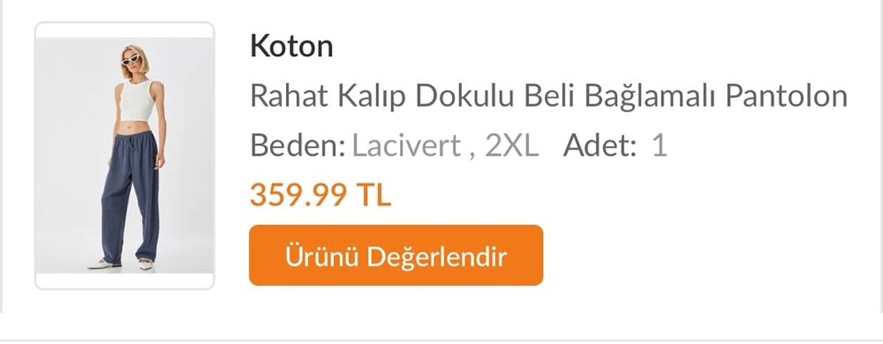xxl Beden lacivert Renk koton likralı pantolon