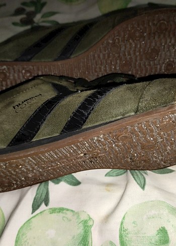 Hummel Haki Süet Spor Ayakkabı - Görsel 3