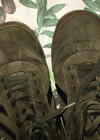 Hummel Haki Süet Spor Ayakkabı - Görsel 6