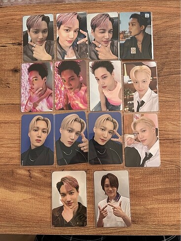 exo kai albüm pc fotolart photocard