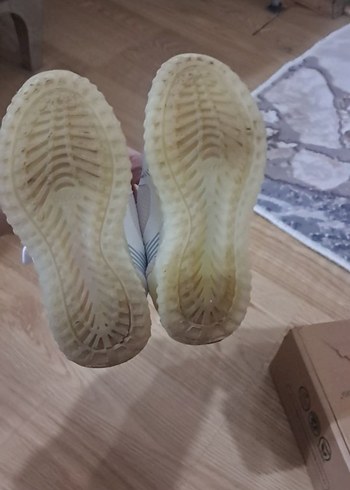 Kız Çocuk Beyaz Cırt Cırtlı Spor Ayakkabı - Görsel 6