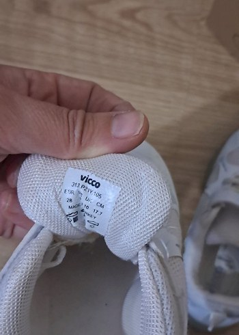 Kız Çocuk Beyaz Cırt Cırtlı Spor Ayakkabı - Görsel 7