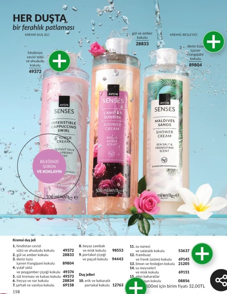 Avon Senses 500 ml Duş Jeli Seti - Görsel 2