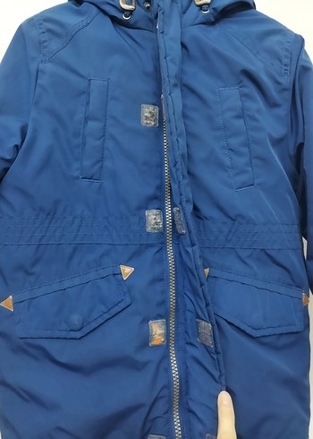 Erkek Çocuk Koyu Mavi Fermuarlı Mont - Görsel 2