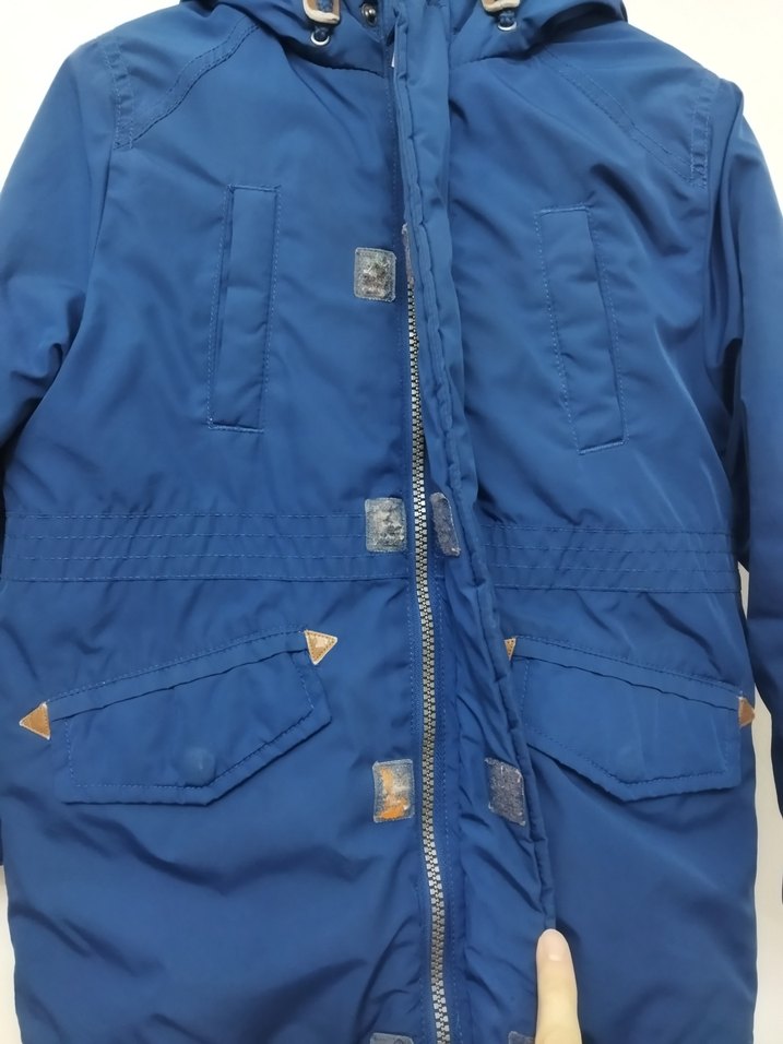 Erkek Çocuk Koyu Mavi Fermuarlı Mont - Görsel 2