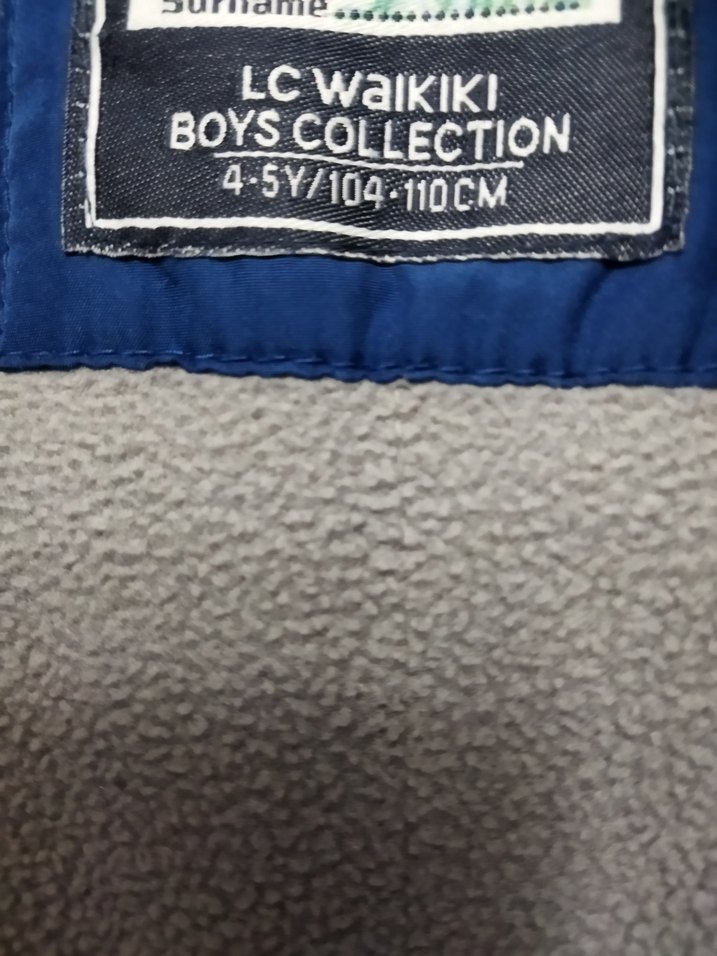 Erkek Çocuk Koyu Mavi Fermuarlı Mont - Görsel 5