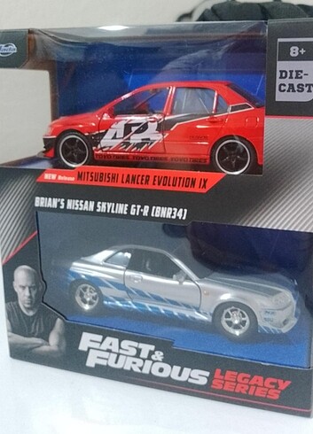 Jada Fast and Furious Nissan Gtr ve Mitsubishi Evo