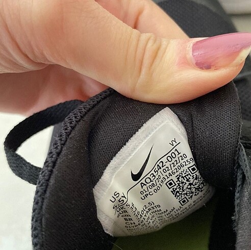38 Beden Nike orijinal siyah spor ayakkabı