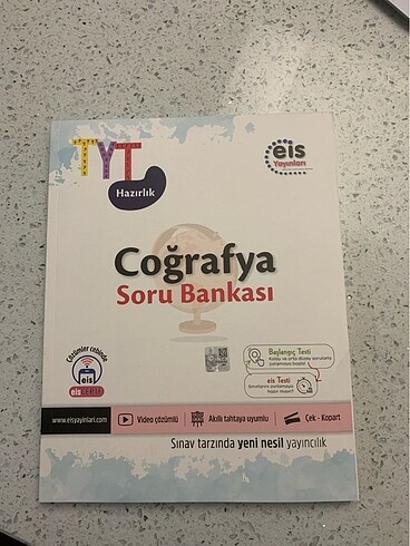 Tyt Coğrafya eis yayınları soru bankası (hiç kullanılmadı)