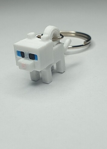 Minecraft Kedi anahtarlık