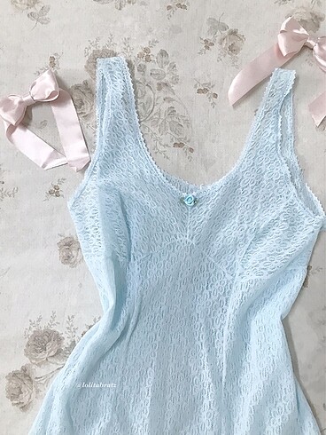 Victoria s Secret Bebek mavisi Babydoll alt üst takım