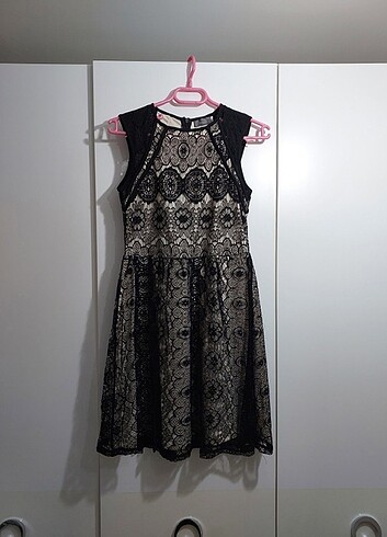 Marks & Spencer Dantelli Kısa Elbise