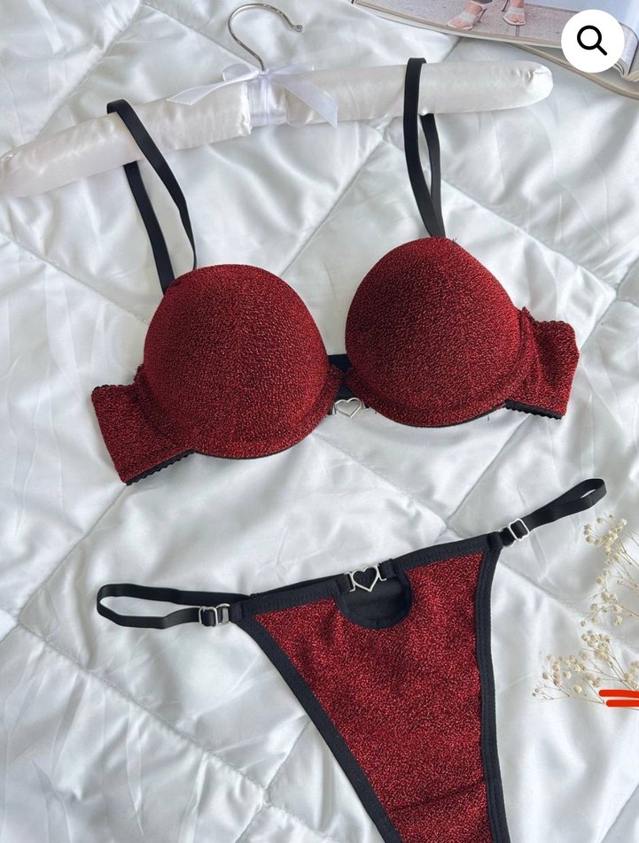 Kırmızı Yılan Desenli Mini Goth Sütyen - Görsel 2