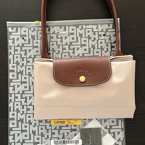 orijinal longchamp L large boy bej çanta