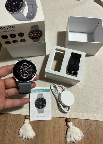 Gri Motivo Akıllı Saat 1.43 İnç Ekran - Görsel 2