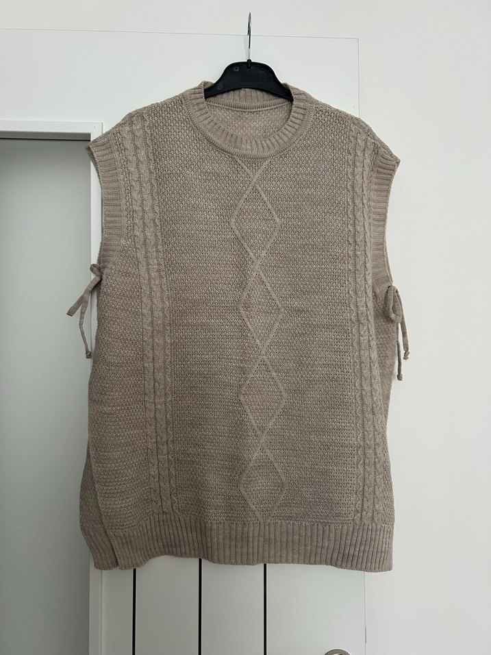 Bej Triko Kadın Süveter - Görsel 4