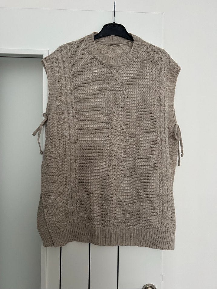 Bej Triko Kadın Süveter - Görsel 3