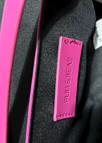 Pembe Deri Kadın Çanta Tokalı - Görsel 4