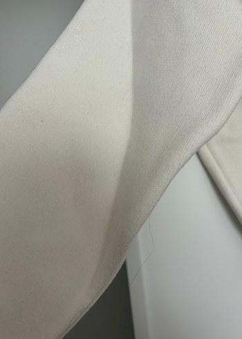 Kadın Beyaz Baskılı Örme kazak - Görsel 6