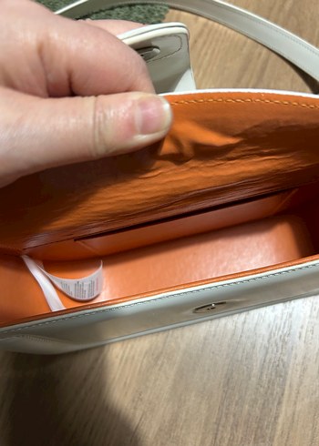 Matmazel Beyaz Deri Kadın Omuz Çantası - Görsel 3