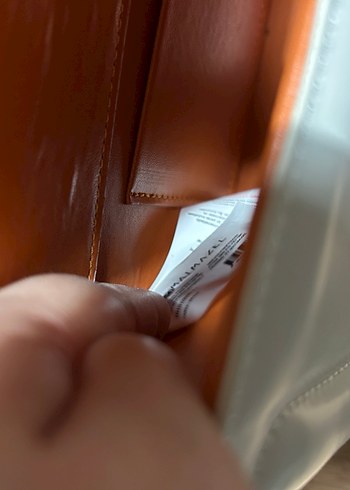 Matmazel Beyaz Deri Kadın Omuz Çantası - Görsel 6