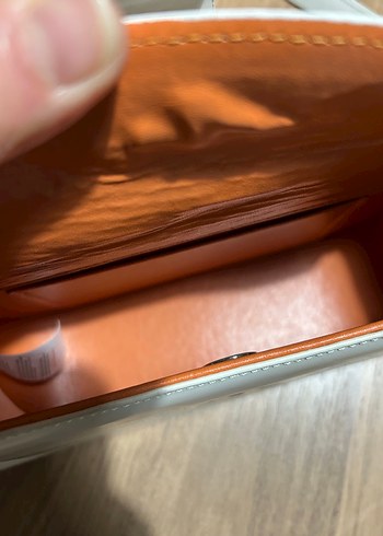 Matmazel Beyaz Deri Kadın Omuz Çantası - Görsel 7