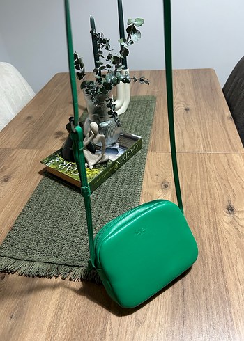 Pull& bear Yeşil Deri Kadın Çapraz Çanta - Görsel 4