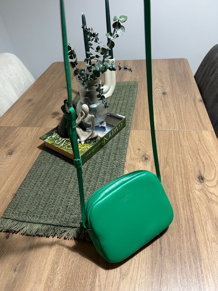 Pull& bear Yeşil Deri Kadın Çapraz Çanta - Görsel 4