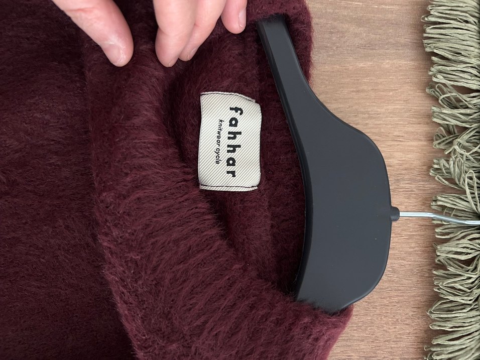 Fahhar Bordo Kadın yumoş Görünümlü Uzun Kollu Kazak - Görsel 2