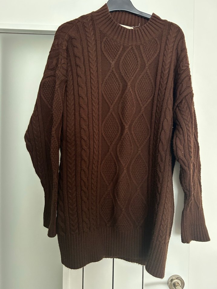 Manuka Kahverengi saç Örgü Kadın kazak - Görsel 2