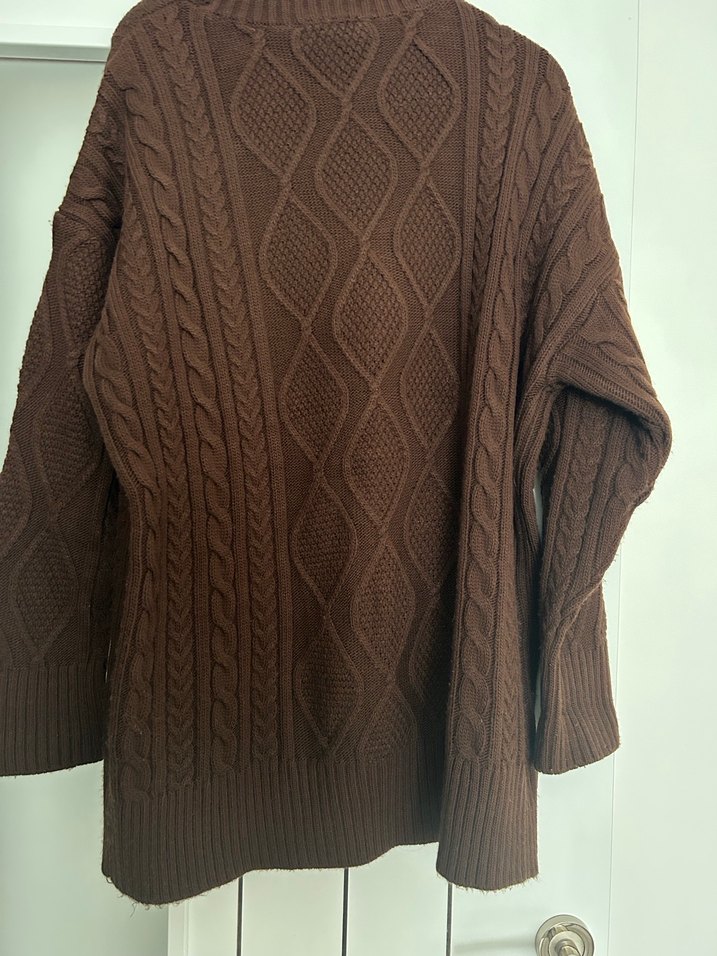 Manuka Kahverengi saç Örgü Kadın kazak - Görsel 5