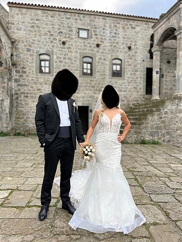 xs Beden Gelinlik balık model