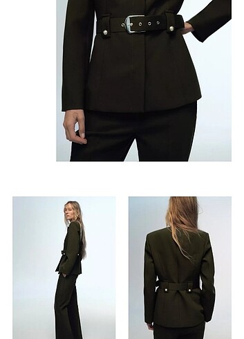 s Beden Zara kemerli blazer