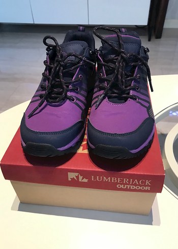 Mor Soft Shell Bağcıklı Spor Ayakkabı - Görsel 2