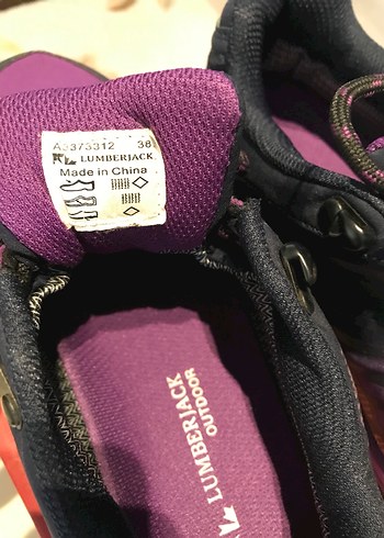 Mor Soft Shell Bağcıklı Spor Ayakkabı - Görsel 7