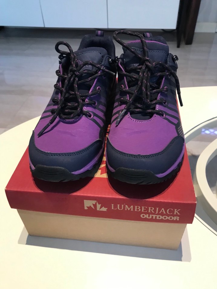 Mor Soft Shell Bağcıklı Spor Ayakkabı - Görsel 2