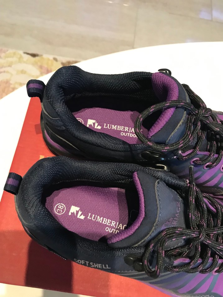 Mor Soft Shell Bağcıklı Spor Ayakkabı - Görsel 5